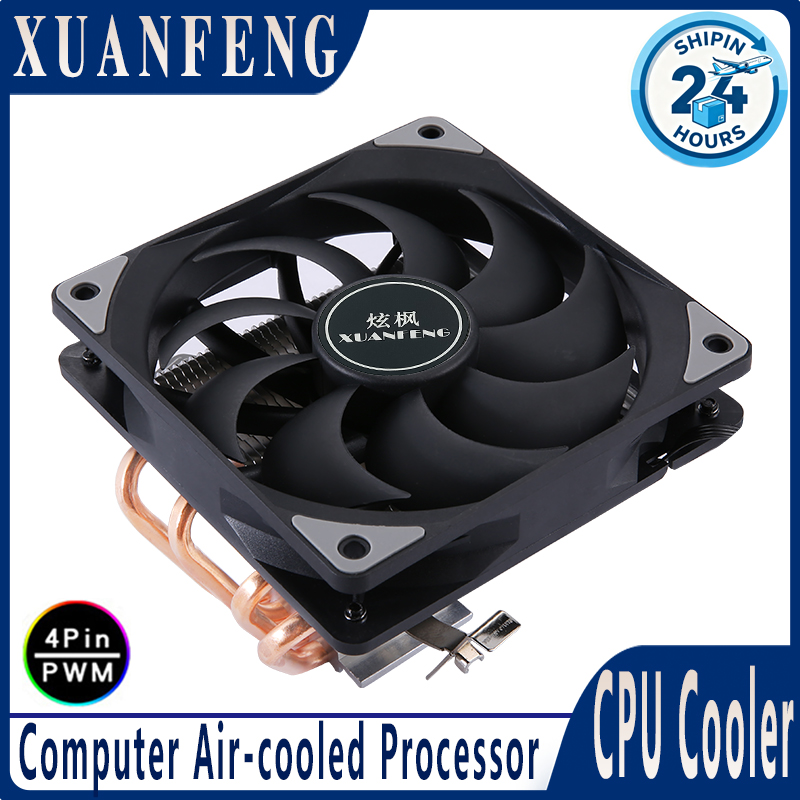 Air Cooler Cpu - Kipas XUANFENG 4pin/PWM 120mm untuk Prosesor