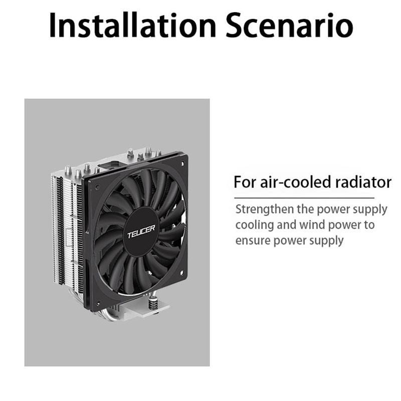 TEUCER TE-12012 Kipas Pendingi - Gpu Cooler ulasan dan harga
