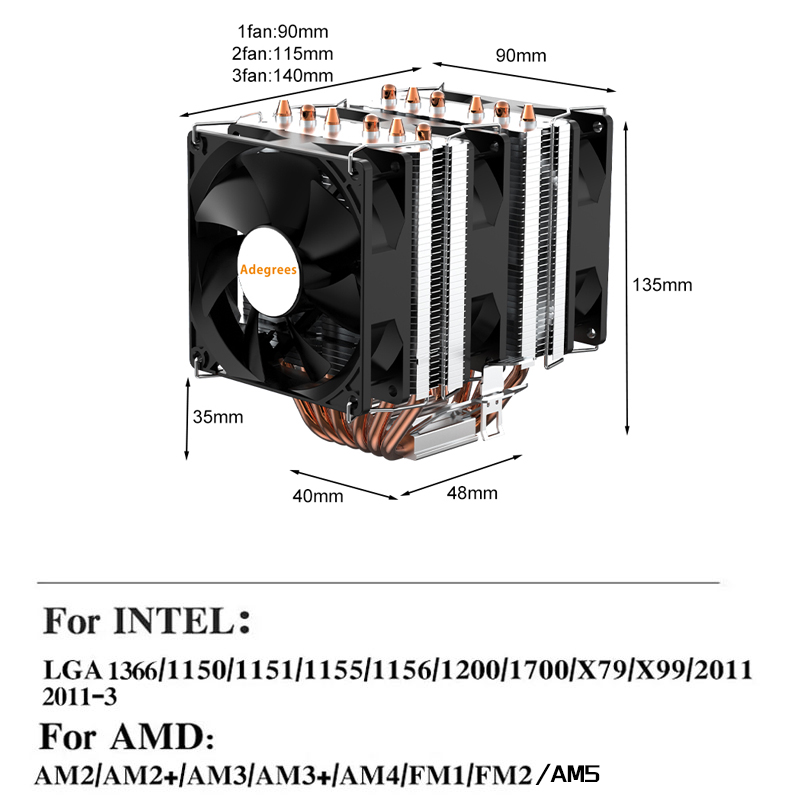 Pendingin CPU dengan 6 Pipa Pa - Air Cooler Cpu ulasan dan harga